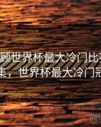 B体育回顾世界杯最大冷门比赛｜亮点合集，世界杯最大冷门冠军