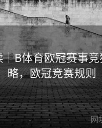 趋势解读｜B体育欧冠赛事竞猜玩法攻略，欧冠竞赛规则