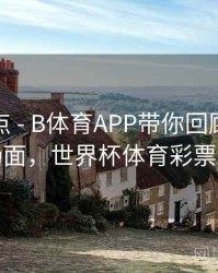 赛事盘点 - B体育APP带你回顾世界杯名场面，世界杯体育彩票软件
