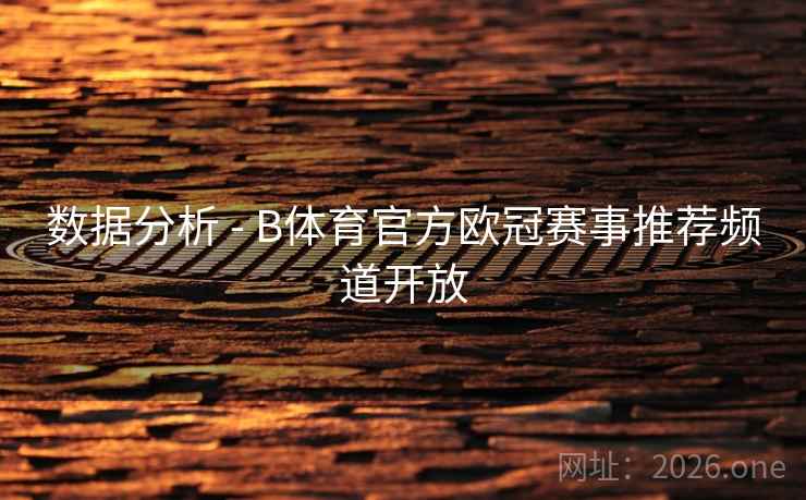 数据分析 - B体育官方欧冠赛事推荐频道开放