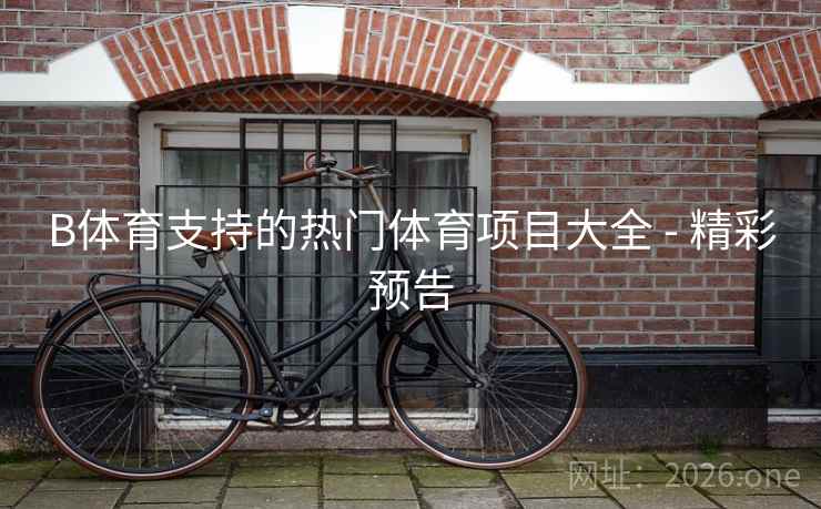 B体育支持的热门体育项目大全 - 精彩预告