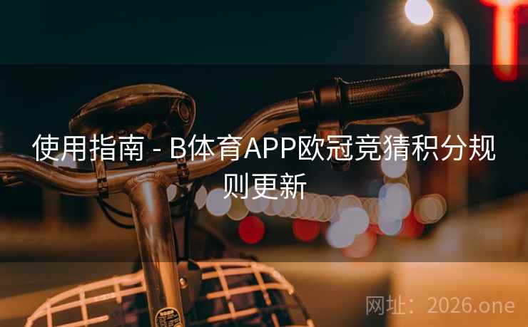 使用指南 - B体育APP欧冠竞猜积分规则更新