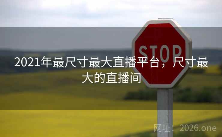 2021年最尺寸最大直播平台，尺寸最大的直播间