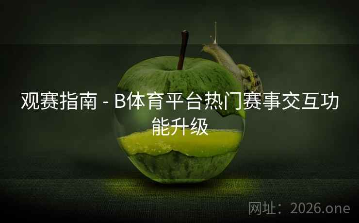 观赛指南 - B体育平台热门赛事交互功能升级